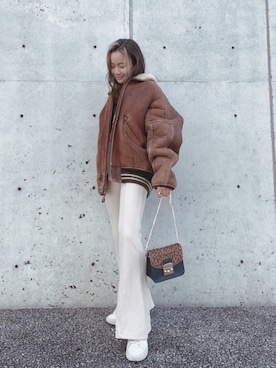   𝑅𝐼𝑁𝐴さん（レディース・150cm）の冬コーディネート