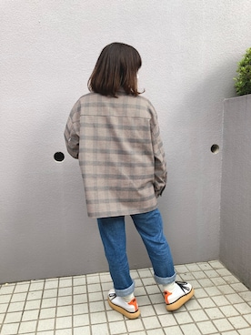 「cepo（セポ）のアイテム（その他アウター）」を使った、azumiさん（レディース・155cm）の春コーディネート