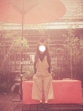 「旅行」｜「アイテム（サロペット/オーバーオール）」を使った、monchamaさん（キッズ・120cm）の冬コーディネート