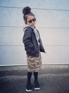 monchamaさん（キッズ・120cm）の冬コーディネート