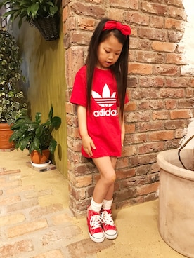 monchamaさん（キッズ・120cm）の春コーディネート