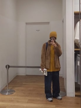 「日系极简」｜「アイテム（その他アウター）」を使った、HiMoonさん（レディース・163cm）の秋コーディネート