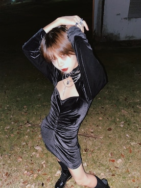 「halloween」｜「アイテム（ブーツ）」を使った、HiMoonさん（レディース・163cm）の秋コーディネート