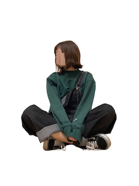 「アイテム（サロペット/オーバーオール）」を使った、あるぱか。さん（レディース・155cm）の秋コーディネート