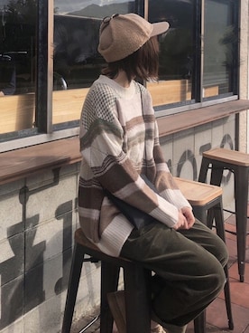 「mel（メル）のアイテム」を使った、あるぱか。さん（レディース・155cm）の秋コーディネート