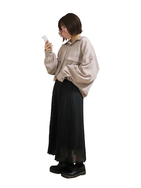 「CHIHIRO YASUDA（チヒロ ヤスダ）のアイテム」を使った、あるぱか。さん（レディース・155cm）の春コーディネート