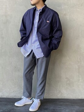 Danton ダントン のミリタリージャケットを使ったメンズ人気ファッションコーディネート Wear