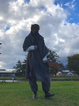 「amachi.（アマチ）のアイテム」を使った、oshouさん（メンズ・187cm）の秋コーディネート