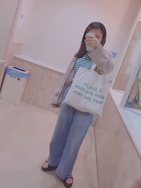 「ARROW（アロー）のアイテム（パンツ）」を使った、rikeさん（レディース・155cm）の夏コーディネート