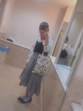 「rps（アールピーエス）のアイテム（シューズ）」を使った、rikeさん（レディース・155cm）の夏コーディネート