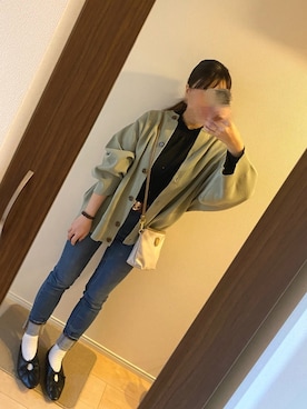 「ジーナシス」｜「アイテム（パンプス）」を使った、gumii22さん（レディース・148cm）の冬コーディネート