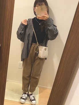 「chocomee（チョコミー）のアイテム（ニット/セーター）」を使った、gumii22さん（レディース・148cm）の秋コーディネート