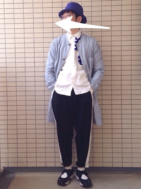 「HAVERSACK（ハバーザック）のアイテム（その他アウター）」を使った、◯まるいろさん（メンズ・165cm）の春コーディネート