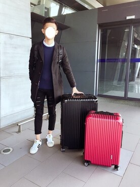 「NOのアイテム（ファッション雑貨）」を使った、徐承修さん（メンズ・173cm）の春コーディネート