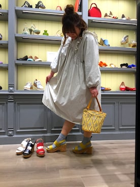 「coca（coca）（コカ）のアイテム（シャツワンピース）」を使った、WA ORiental TRaffic コクーンシティ店さん（レディース・160cm）の春コーディネート