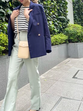 「サマンサタバサ」｜「アイテム（ジャケット/アウター）」を使った、strakuさん（レディース・160cm）の春コーディネート