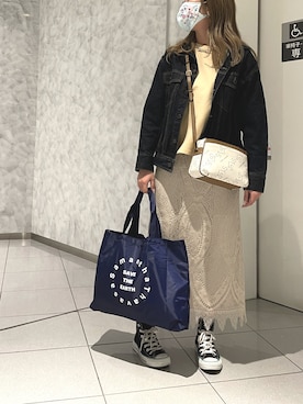 「サマンサタバサ」｜「アイテム（ジャケット/アウター）」を使った、strakuさん（レディース・160cm）の春コーディネート