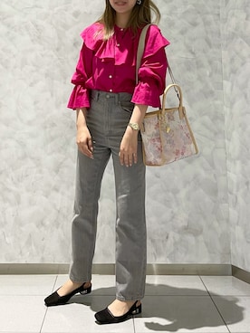 「サマンサタバサ」｜「アイテム（腕時計）」を使った、strakuさん（レディース・160cm）の春コーディネート