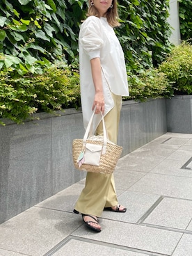 「サマンサタバサ」｜「アイテム（サンダル）」を使った、strakuさん（レディース・160cm）の春コーディネート