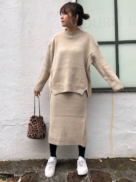 Rie_eさん（レディース・154cm）の冬コーディネート