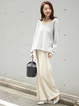 「Spick & Span（スピックアンドスパン）のアイテム（バッグ）」を使った、mai*さん（レディース・170cm）の冬コーディネート