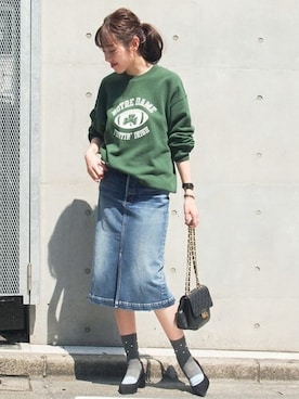 「Spick & Span（スピックアンドスパン）のアイテム（バッグ）」を使った、mai*さん（レディース・170cm）の夏コーディネート