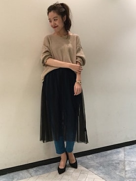 「アイテム（イヤリング（片耳用））」を使った、mai*さん（レディース・170cm）の夏コーディネート