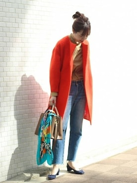 「Spick & Span（スピックアンドスパン）のアイテム」を使った、mai*さん（レディース・170cm）の秋コーディネート