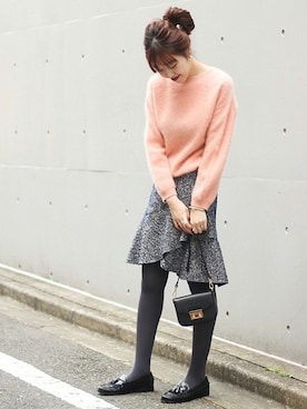 「Spick & Span（スピックアンドスパン）のアイテム（バッグ）」を使った、mai*さん（レディース・170cm）の秋コーディネート