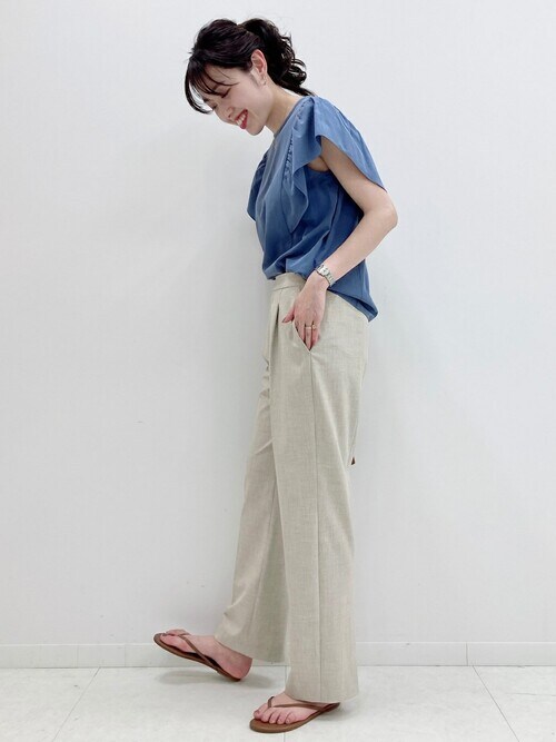 Spick & Span（スピックアンドスパン）の「フラッタースリーブブラウス 