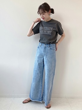 「Spick & Span（スピックアンドスパン）のアイテム（デニムパンツ）」を使った、mai*さん（レディース・170cm）の春コーディネート