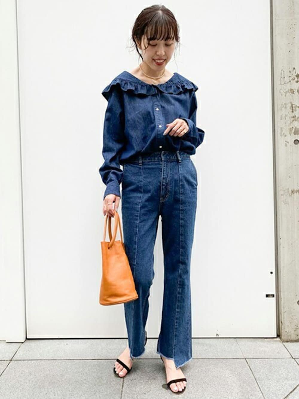 Spick & Span（スピックアンドスパン）の「#【5 1/2】ダンガリーフリル 