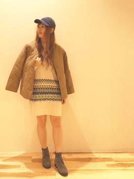 「キルティングコート」｜akane さん（レディース・160cm）の秋コーディネート