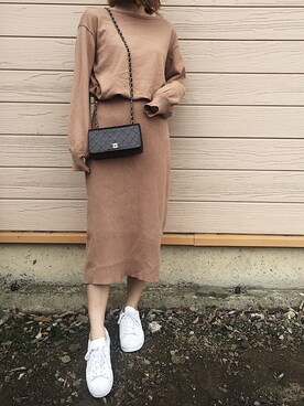 「シャネル」｜「アイテム（ワンピース/ドレス）」を使った、aiiさん（レディース・160cm）の秋コーディネート