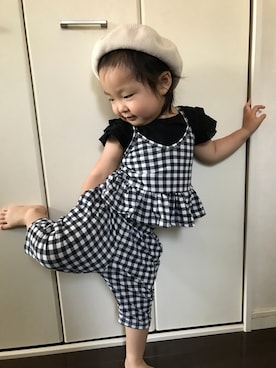 「アイテム（キャミソール）」を使った、Ri-❤︎さん（キッズ・90cm）の夏コーディネート