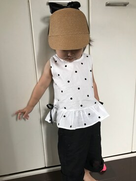 「プール」｜Ri-❤︎さん（キッズ・90cm）の夏コーディネート