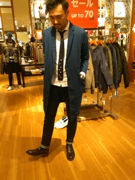 「SCOTCH & SODA（スコッチ アンド ソーダ）のアイテム（パンツ）」を使った、Taka4さん（メンズ・188cm）の冬コーディネート