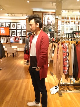 「SCOTCH & SODA（スコッチ アンド ソーダ）のアイテム（パンツ）」を使った、Taka4さん（メンズ・188cm）の冬コーディネート