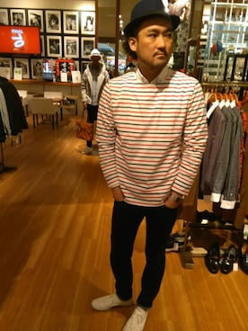 「SCOTCH & SODA（スコッチ アンド ソーダ）のアイテム（パンツ）」を使った、Taka4さん（メンズ・188cm）の冬コーディネート