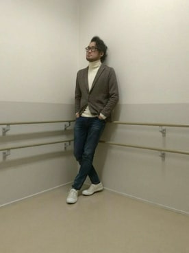 「アイテム（テーラードジャケット）」を使った、Taka4さん（メンズ・188cm）の秋コーディネート