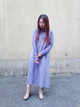 「JINS（ジンズ）のアイテム（アクセサリー）」を使った、FU-RINさん（レディース・158cm）の秋コーディネート