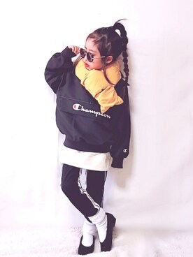 ▹▸gagagiさん（キッズ・110cm）の冬コーディネート