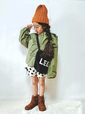 「BdeR（ビーデアール）のアイテム」を使った、▹▸gagagiさん（キッズ・110cm）の春コーディネート