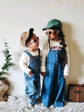 ▹▸gagagiさん（キッズ・110cm）の春コーディネート