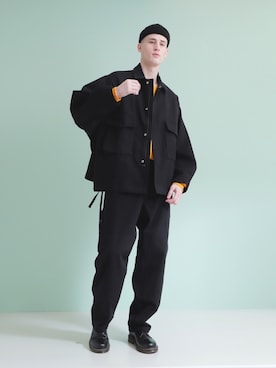 「EMMA  CLOTHES」｜「アイテム（カバーオール）」を使った、EMMA CLOTHESさん（メンズ・178cm）の冬コーディネート