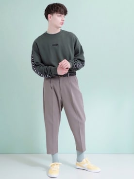 「Kappa（カッパ）のアイテム」を使った、EMMA CLOTHESさん（メンズ・178cm）の冬コーディネート