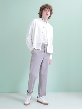 「EMMA  CLOTHES」｜「アイテム（チノパンツ）」を使った、EMMA CLOTHESさん（メンズ・178cm）の冬コーディネート