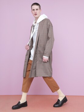 「EMMA CLOTHES（エマクローズ）のアイテム（その他アウター）」を使った、EMMA CLOTHESさん（メンズ・178cm）の春コーディネート