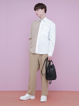 「キンチャクバッグ」｜EMMA CLOTHESさん（メンズ・178cm）の春コーディネート