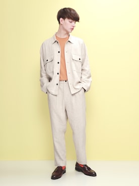 「EMMA  CLOTHES」｜「アイテム（カバーオール）」を使った、EMMA CLOTHESさん（メンズ・178cm）の春コーディネート